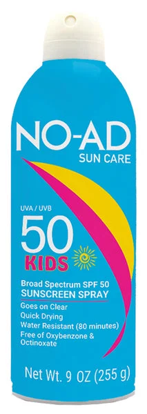 NO AD Sunscreen Kids Spray SPF50 9 oz