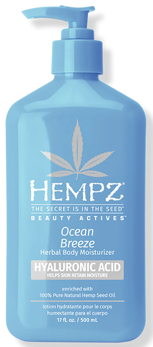 Beauty Actives Ocean Breeze Herbal Body Moisturizer with Hyaluronic Acid - 17 oz