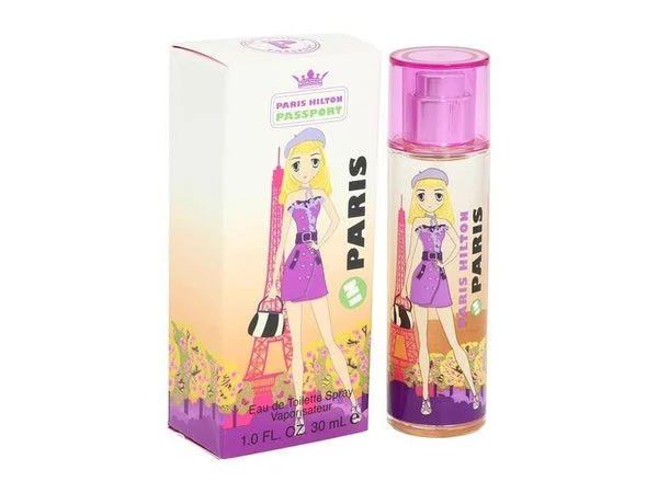 PARIS HILTON PASSPORT IN PARIS EAU DE TOILETTE SPRAY 3.4 OZ