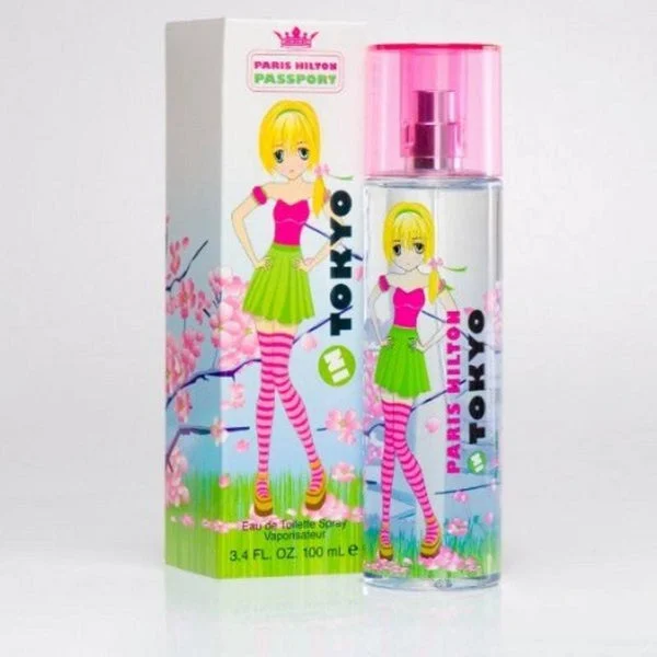 PARIS HILTON PASSPORT IN TOKYO WOMEN`S EAU DE TOILETTE SPRAY 3.4 OZ
