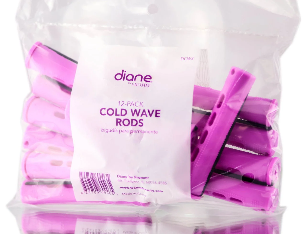 Diane 12 PC Orchid Cold Wave Rods - 9/16"