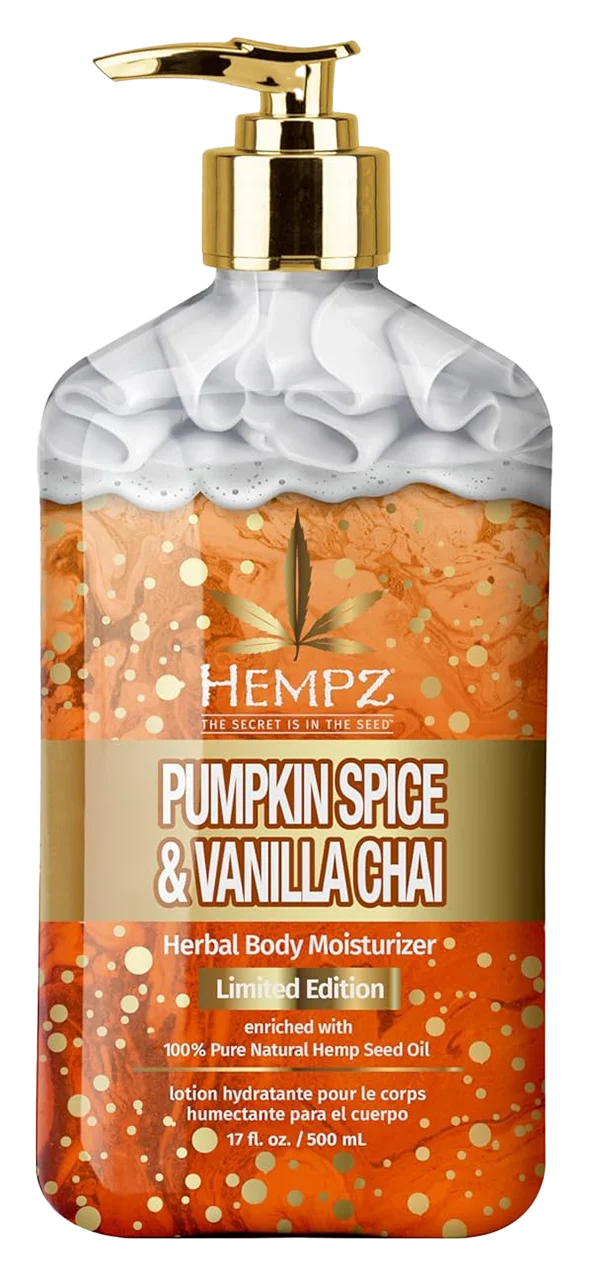 Pumpkin Spice & Vanilla Chai Herbal Body Moisturizer Limited Edition - 17 oz