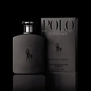 RALPH LAUREN POLO DOUBLE BLACK MEN`S AFTER SHAVE 4.2 OZ