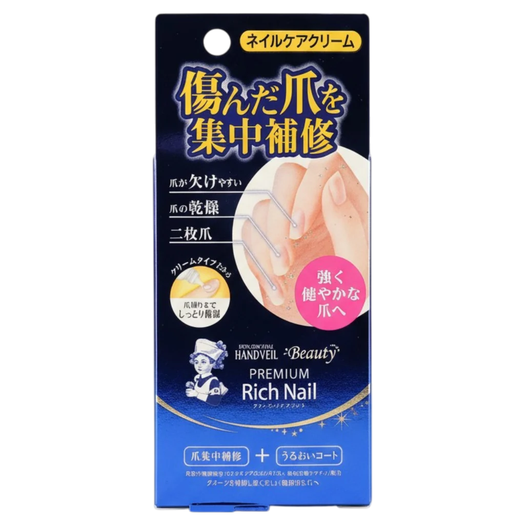 Rohto Mentholatum Hand Veil Beauty Premium Rich Nail Care Cream - 0.42 oz