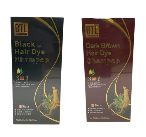 BTL Professional 3-in-1 Hair Dye Shampoo 16.9oz / 500mL