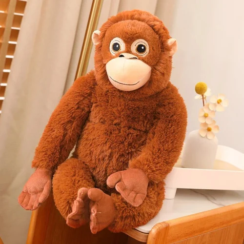 Punch Orangutan Monkey Plush – Brown 26 Inch Soft Stuffed Animal Toy