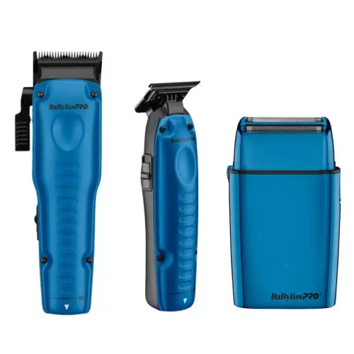 BaByliss PRO FXONE LO-PROFX Limited Edition Blue Clipper, Trimmer, Shaver Combo