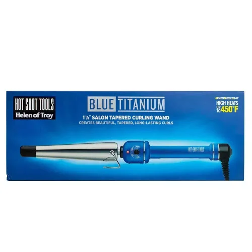 Hot Tools Blue Titanium Tapered Curling Iron