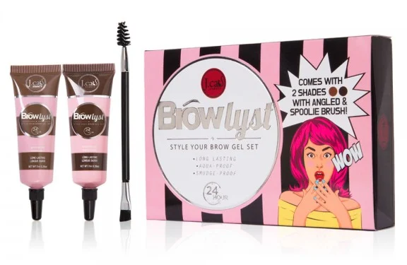 J Cat Browlyst Style Your Brow Gel Set - Brown / Dark Brown