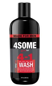 Sexy Hair Men's 4Some 4-in-1 Wash 16 oz