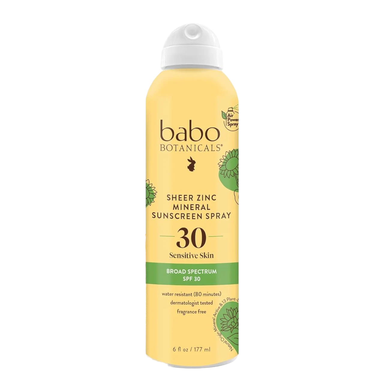 Sheer Zinc Mineral Sunscreen Spray For Sensitive Skin SPF 30 - 6 oz