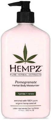 Hempz Pomegranate Herbal Body Moisturizer - Size : 17 oz