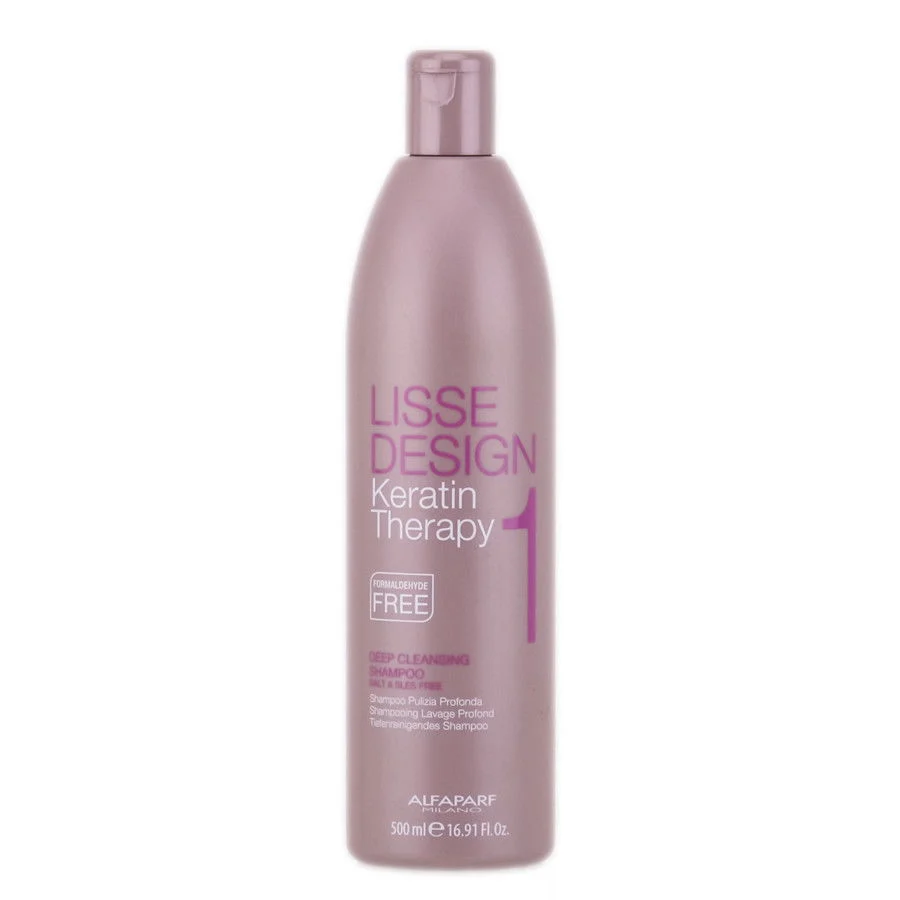 Alfaparf Lisse Design Keratin Therapy Deep Cleansing Shampoo - Size : 16.9 oz