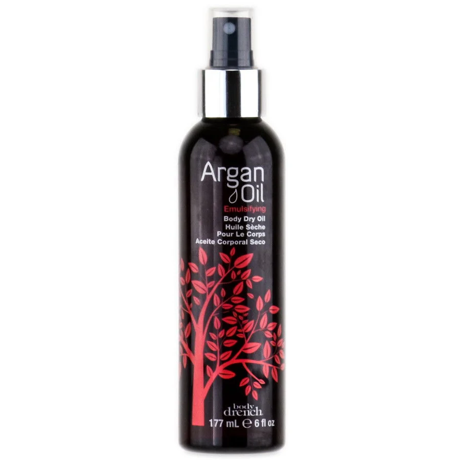 Argan Oil Emulsifying Body Dry Oil - Size : 6 oz