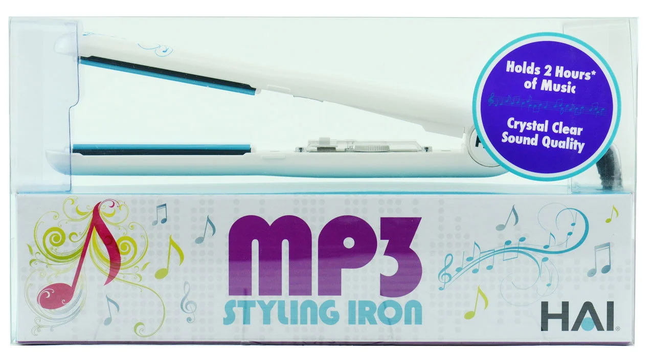 Hot Tune MP3 Styling Iron - Size : 1-inch plates