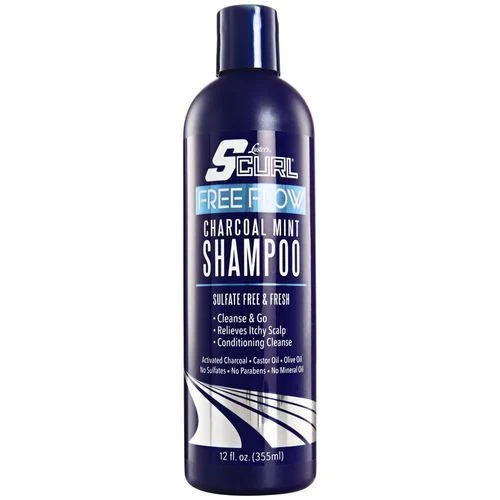 Luster's Scurl Free Flow Charcoal Mint Shampoo 12 oz