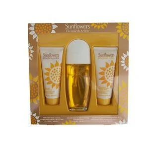 SUNFLOWERS 3-PC SET $65 VALUE 3.3SPRAY/BODY LOTION /CLEANS SUNSM28001