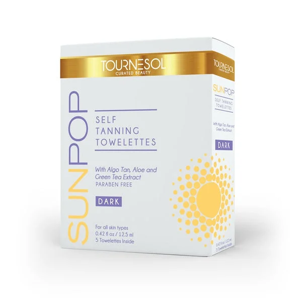 Tournesol Beauty SunPop Tanning Towellettes Dark