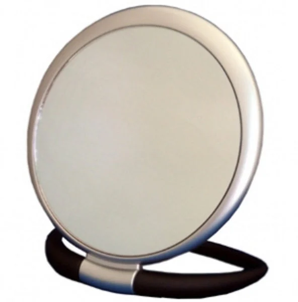 SWISSCO HANGING/STANDING MIRROR 1X/5X BLACK HANDLE MATTE METALLIC COLOR FRAME