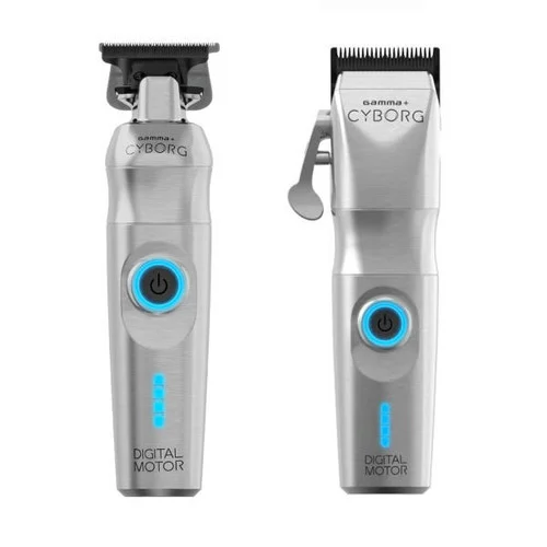 Gamma+ CYBORG Metal Clipper and Trimmer Combo