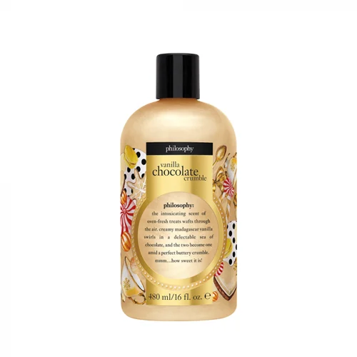 Philosophy Vanilla Chocolate Crumble Holiday Shower Gel 16 oz